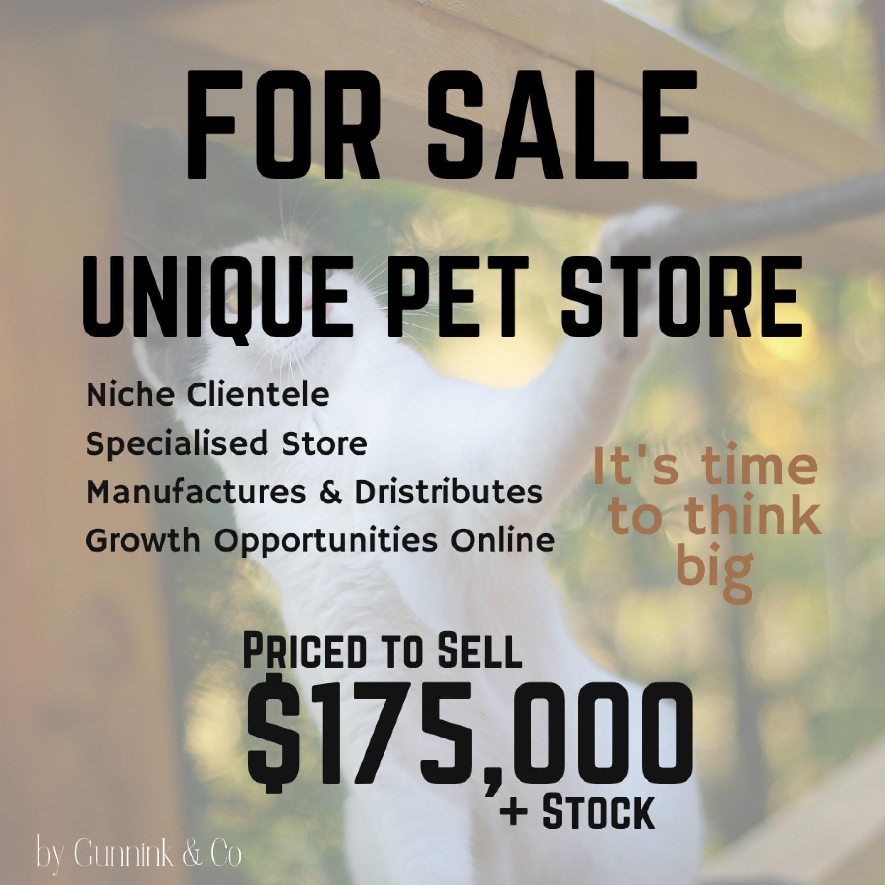 Established Specialty Pet Retail Business  Priced to Sell