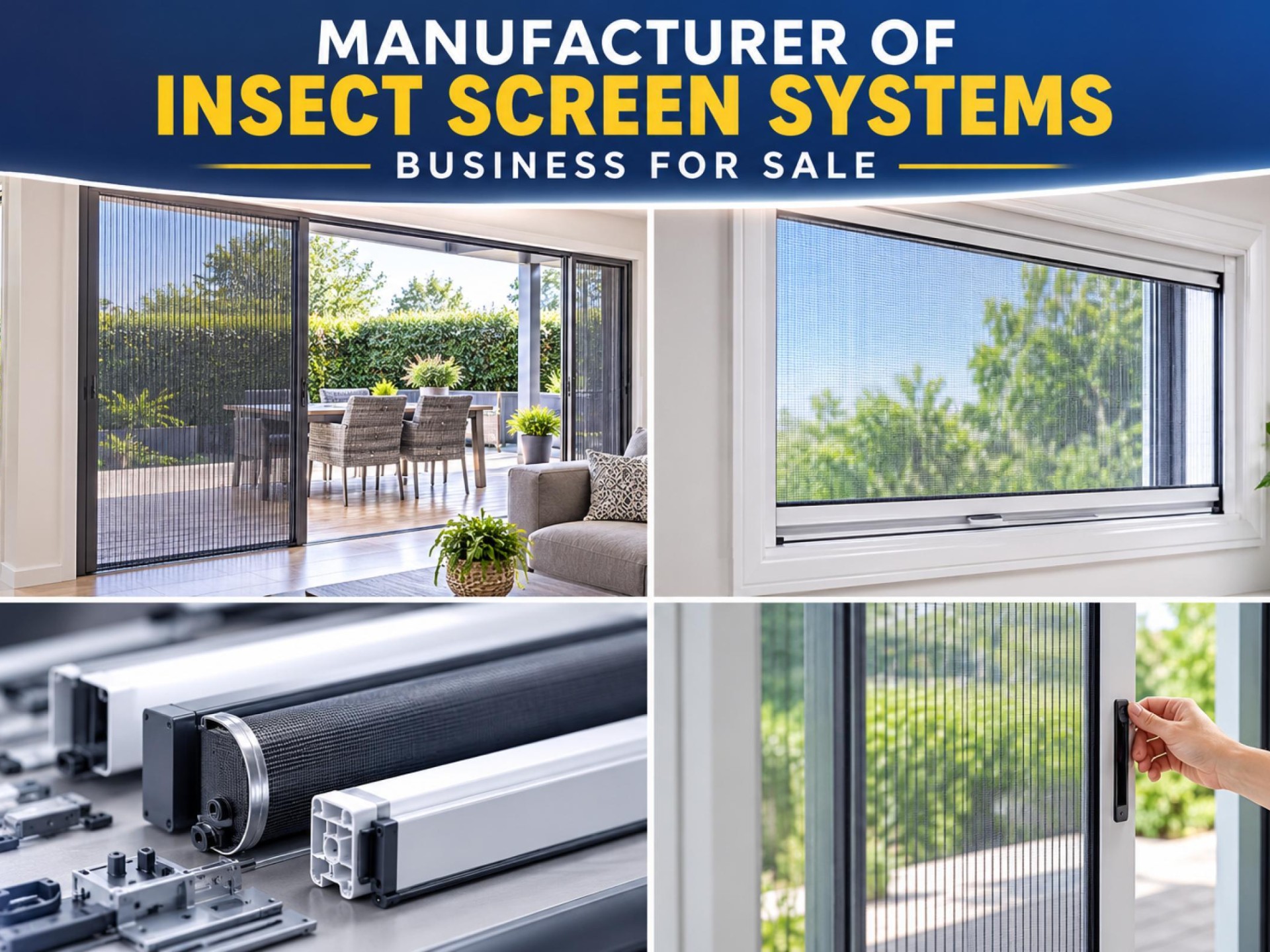 MANUFACTURER OF INSECT SCREEN SYSTEMS