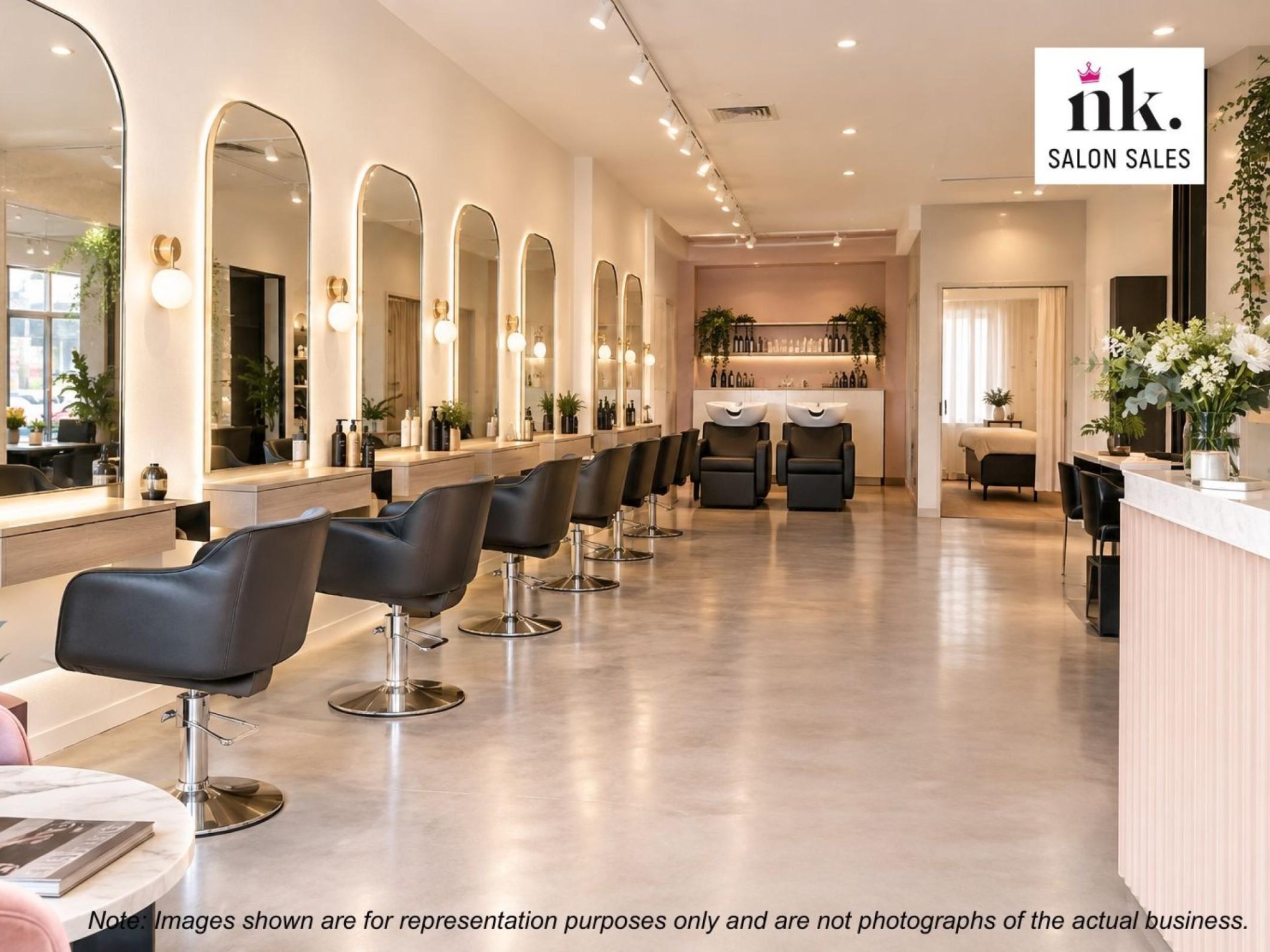 Fully Managed Hair Salon with 3 Rental Beauty Rooms  Premier Eastern Suburbs Shopping Strip