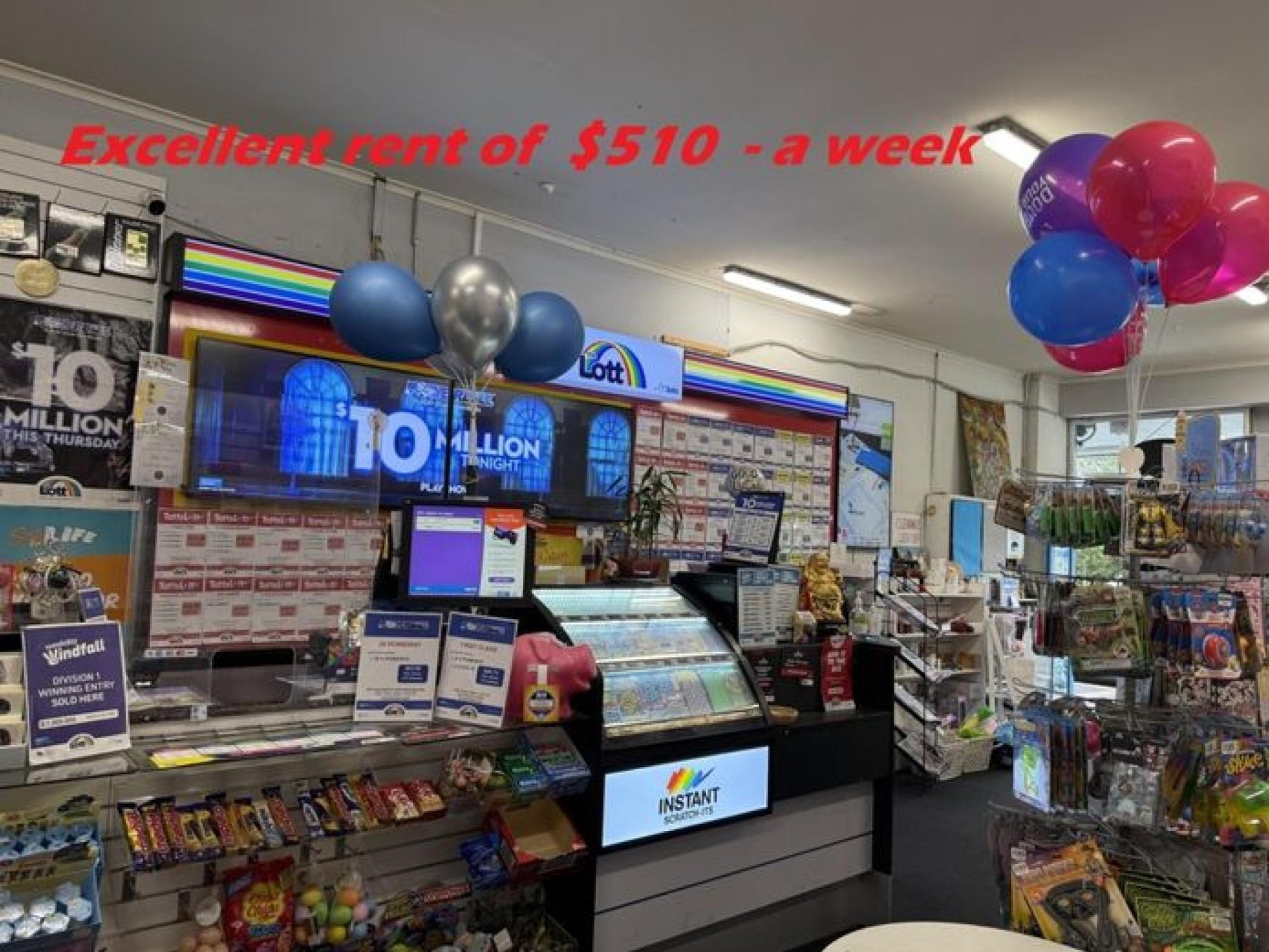 Tattslotto - perfect location to add a Convenience store.