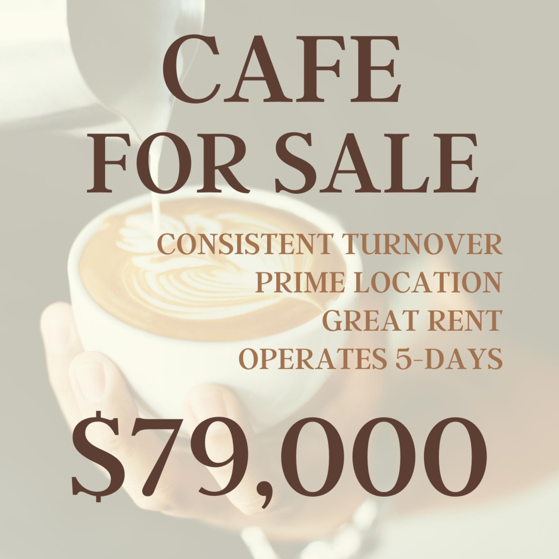 Boutique Café for Sale  West Perth