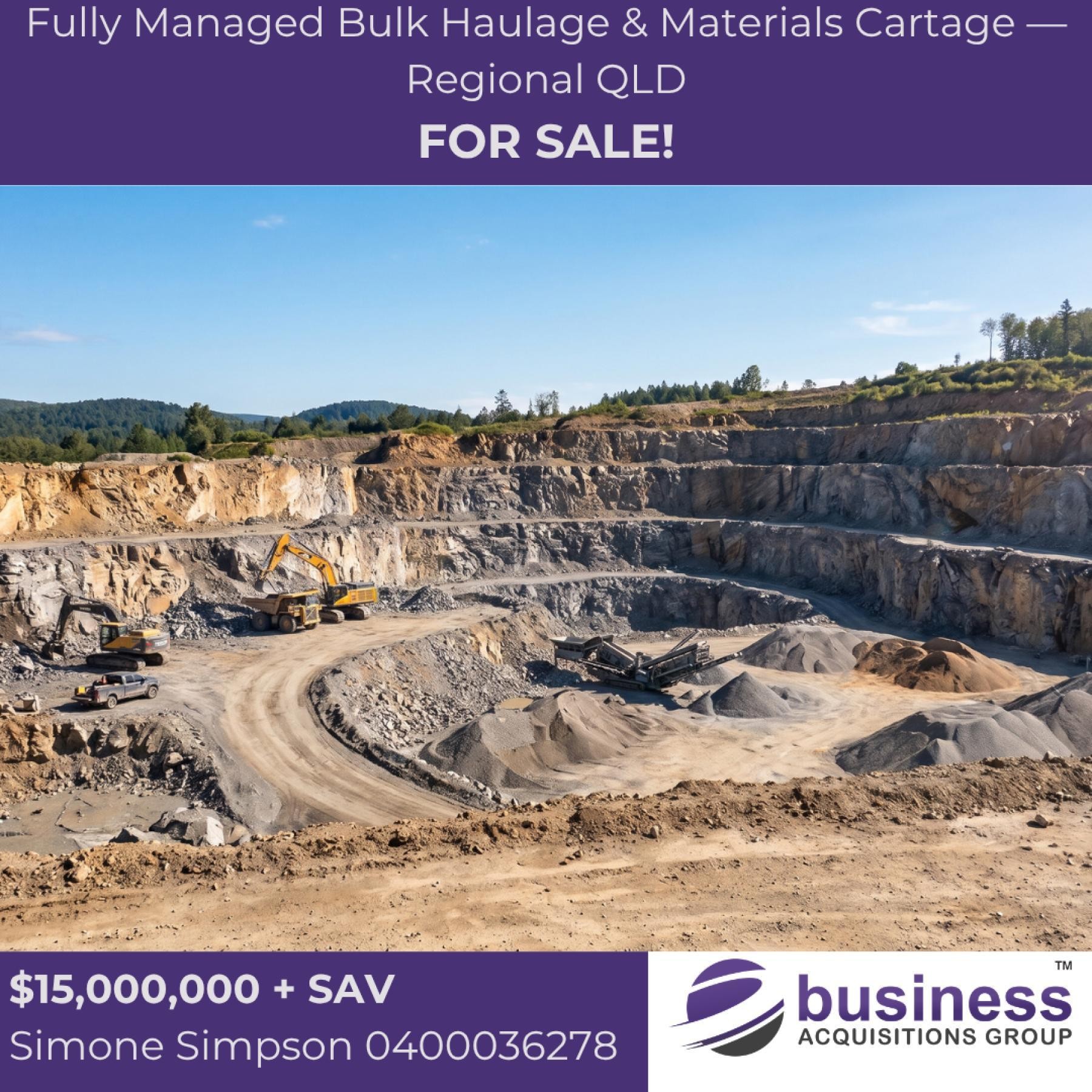 Fully Managed Bulk Haulage & Materials Cartage  Regional QLD